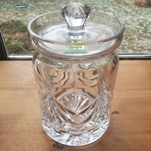 Vintage Marquis by Waterford Crystal Christmas Tree Cookie Jar in box